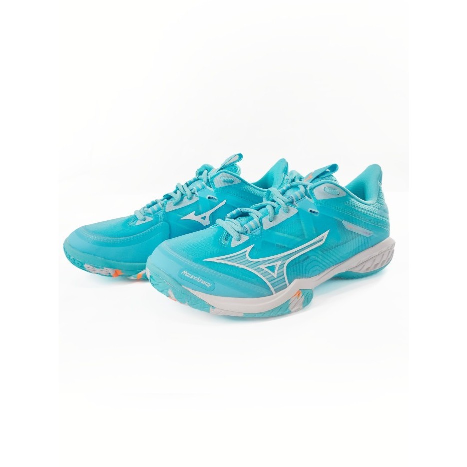 Mizuno Sepatu Wave Claw Neo 2 Wide Bluefish/White/Lt.Orange