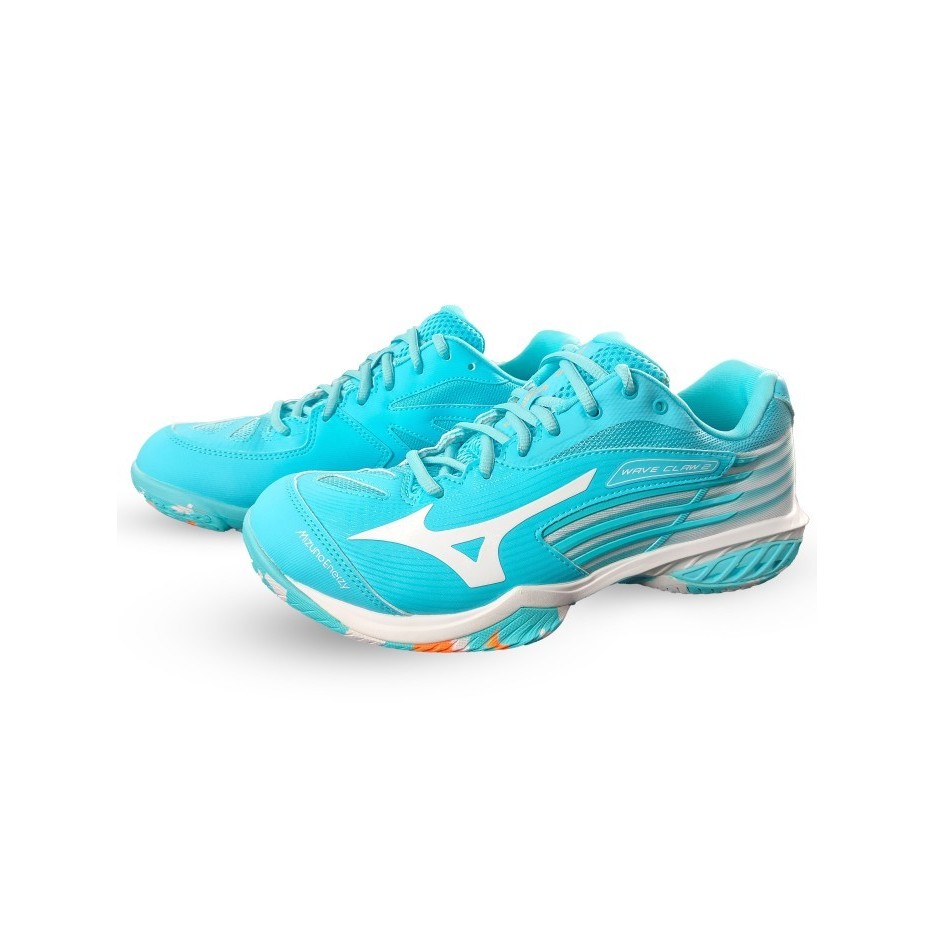 Mizuno Sepatu Wave Claw 2 Wide Bluefish/White/Lt.Orange