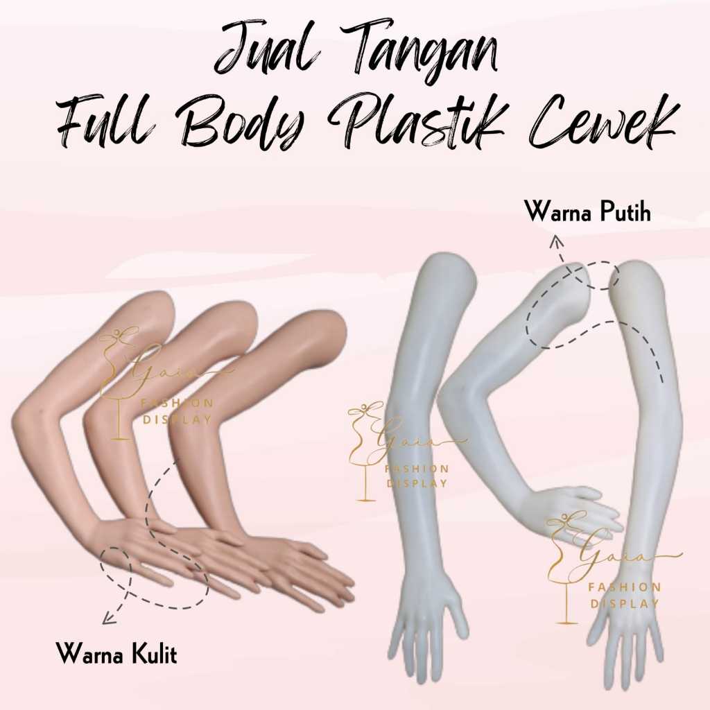 Tangan Plastik Saja Untuk Manekin Fit Setengah Badan Tangan Manekin (BH)