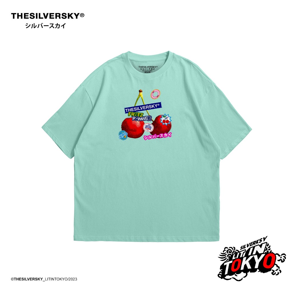 Thesilversky Cherry Japan Frutz Aqua Classic T-shirt