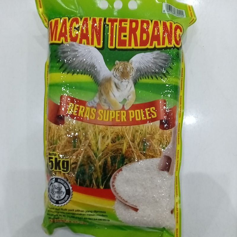 

Mahbubah - Macan Terbang 5 Kg Beras Super Poles Hijau