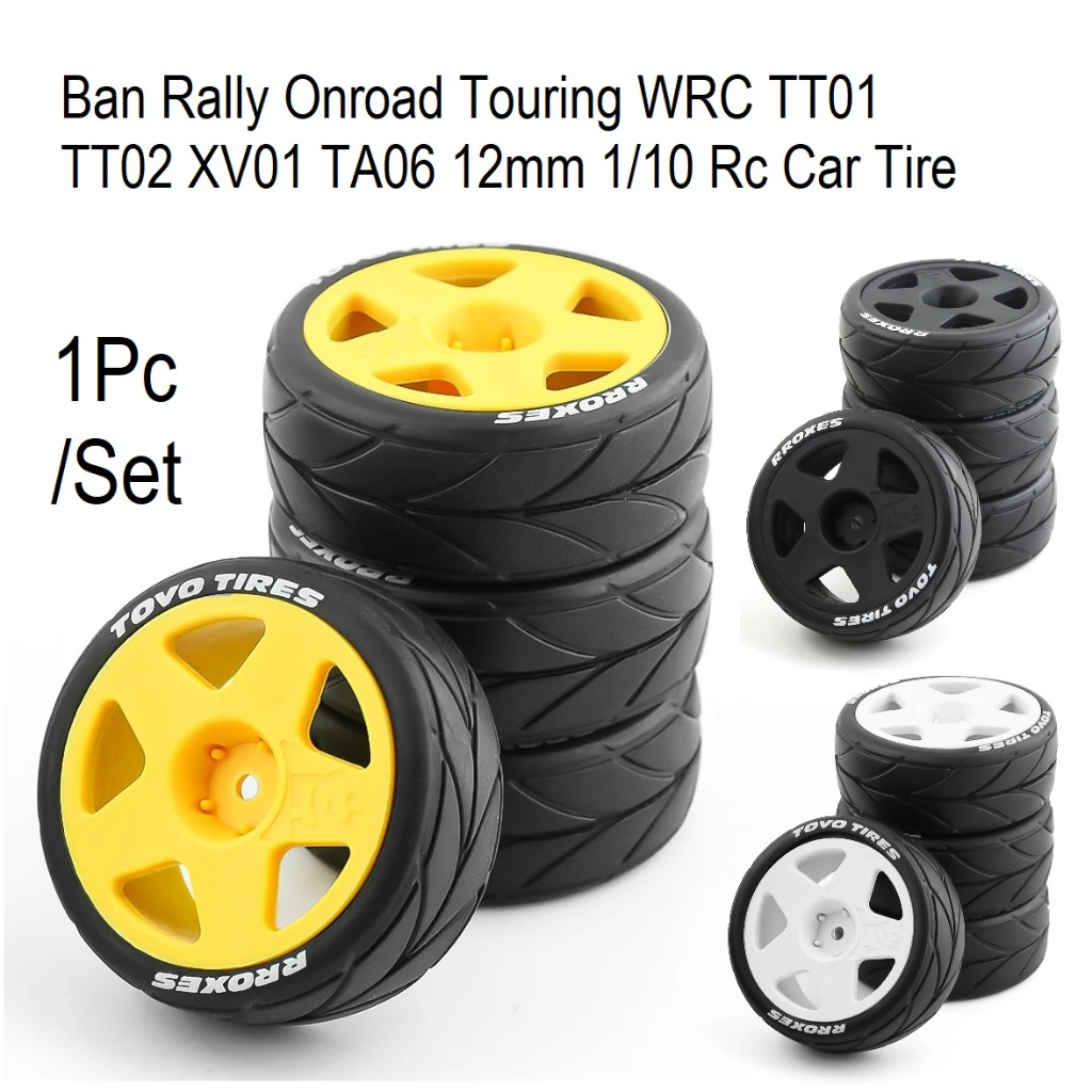 Ban Rally Onroad Touring WRC TT01 TT02 XV01 TA06 12mm 1/10 Rc Car Tire ban wl toys a959 a979 a949 a9