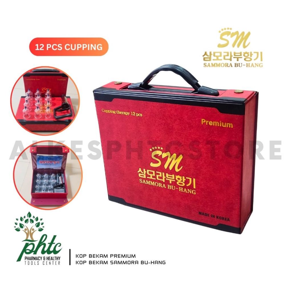 SAMMORA Alat Bekam 12 Kop l Samora Vacuum Cupping 12 Set l Kop Bekam Sammora