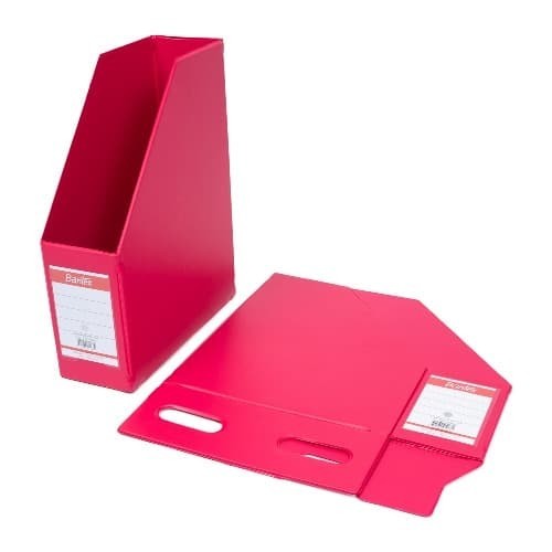 

Bantex Magazine File (Box File) 10cm Folio Pink