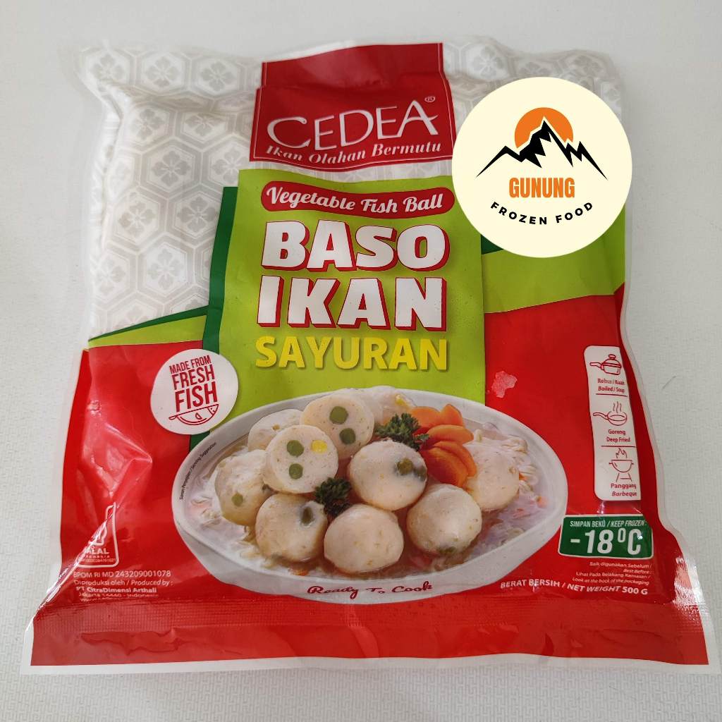

Cedea Bakso Ikan Sayuran 500gr