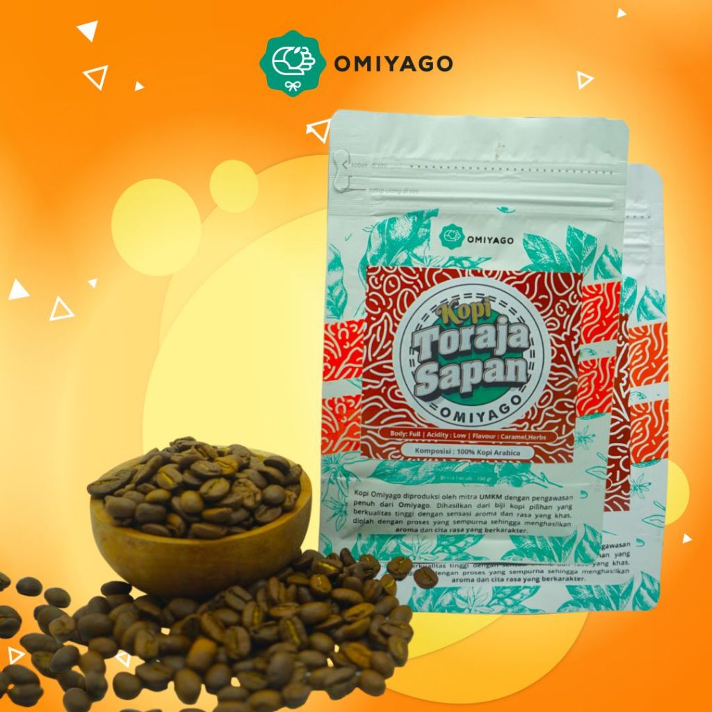 

READY STOCK Kopi Biji Arabika Toraja Sapan Omiyago 100 gr