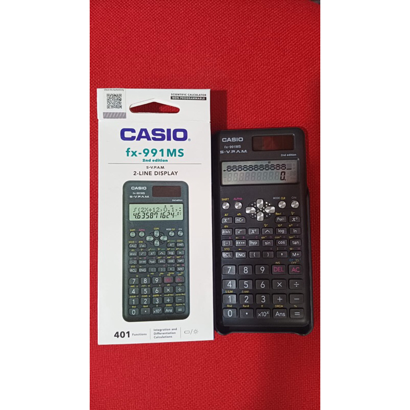 

kalkulator scientific casio fx 991MS 2 line display