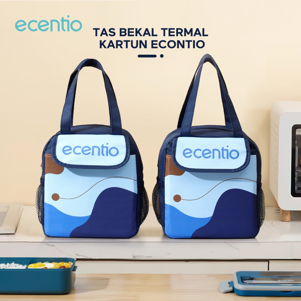 ecentio Tas Bekal Makanan Lunch Bag Tas Bekal Tas tempat bekal Karakter Cooler Bag Makanan Anak