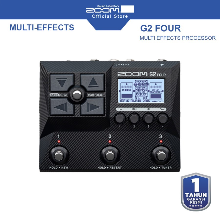 Zoom G2 Four Multi-Effects Processor With Adaptor - Efek Gitar