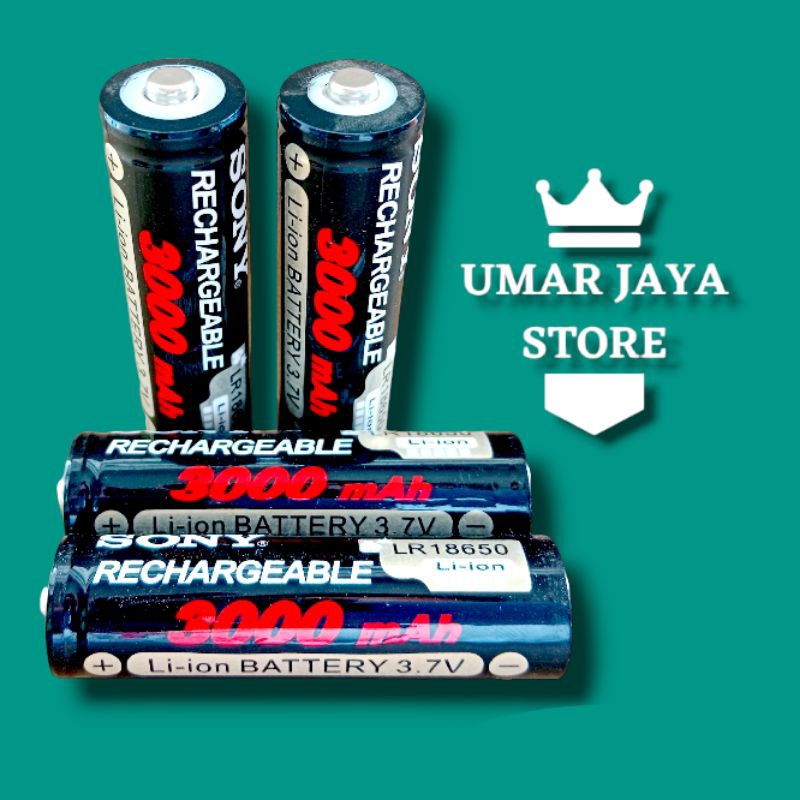 BATERAI 18650 BATRE 18650 BATRAI 3,7 VOLT 3000 MAH BATERAI SONY 18650 3000 MAH 3.7 MAH