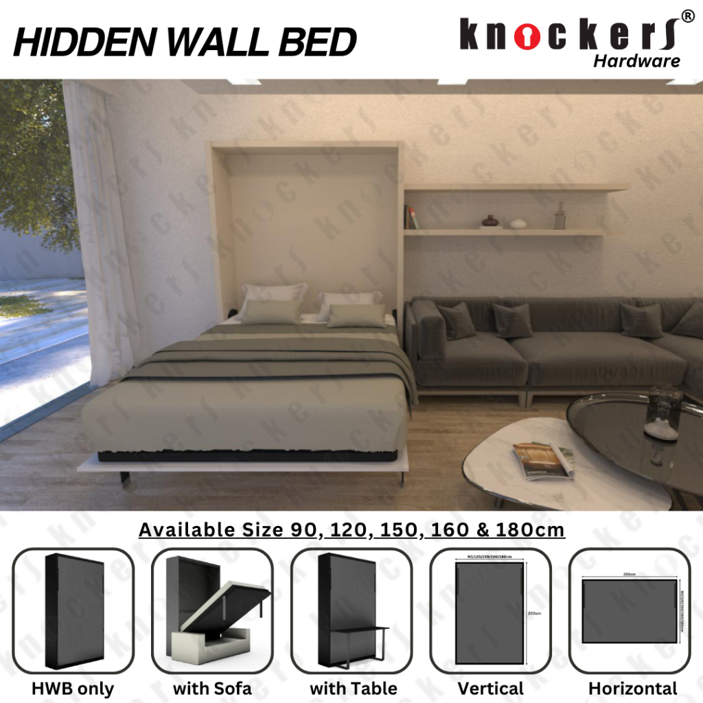 ENGSEL TEMPAT TIDUR LIPAT - HIDDEN WALL BED - HWB KNOCKERS INDONESIA