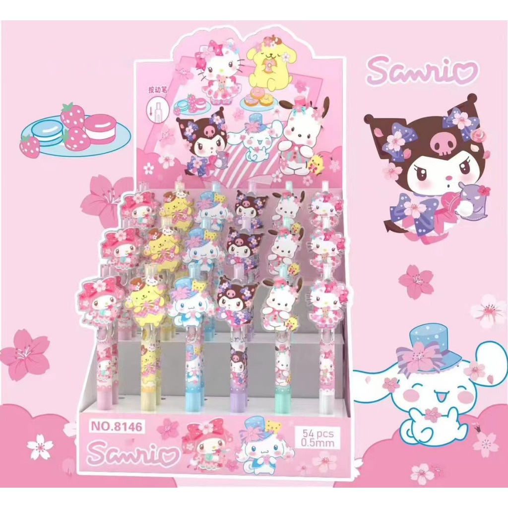 

GM - PULPEN GEL SANRIO FLOWER SERIES 8146 MODEL MIKA TINTA HITAM KARAKTER CINNAMOROL 0.5MM TINTA HITAM | ALAT TULIS SEKOLAH | PERLENGKAPAN SEKOLAH | ALAT TULIS KANTOR | PULPEN ANAK SD ANAK | KUROMI | MELODY | POMPOMPURIN | HELLOKITTY | MELODY | CINAMOROL