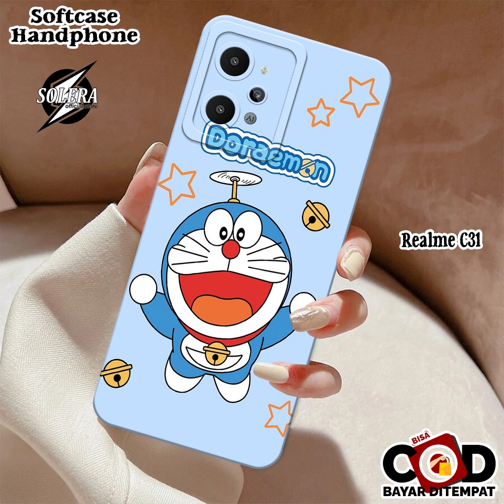 Case Realme C31 Softcase Realme C31 Terbaru Silikon Pro Camera Fashion Case Kartun DRMN Cute Cover H