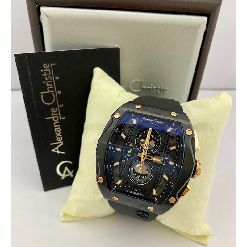 Jam tangan Alexandre Christie AC6608 black