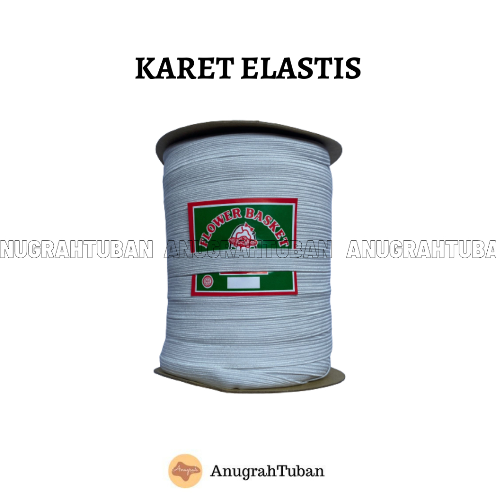 [SJ12 - Roll] 1,2cm Karet/Tali Elastis/Kolor/Elastik/Koloran Celana Rok Pakaian