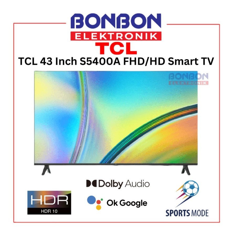 TCL TV 43 Inch 43S5400A FHD/HD Smart TV