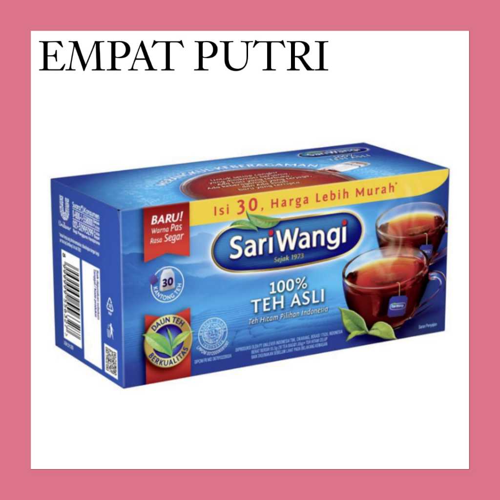 

Sariwangi Teh Asli Celup Isi 30 | BOX Sariwangi Teh Celup Asli Isi 30 Kantong Tidak ada penilaian