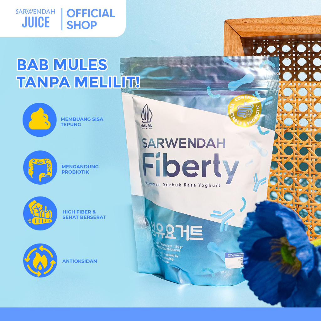 

FIBERTY DETOX SLIM & HEALTH BY SARWENDAH MENGURANGI NAFSU MAKAN 150 GRAM