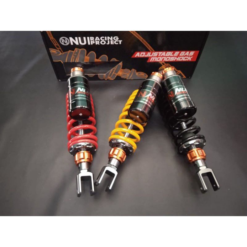 SHOCKBREAKER NUI TABUNG ATAS VARIO 330MM, MIO 305MM GREY HITAM KUNING MERAH COPY KTC