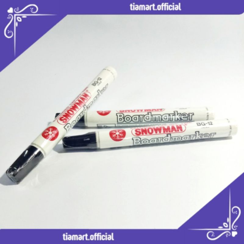 

[PCS] Spidol Snowman Whiteboard BG-12 Hitam
