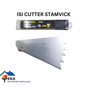 

Isi Cutter STAMVICK Besar Tajam Kaku Isi 6 Pcs Kualitas Bagus Silet EAK