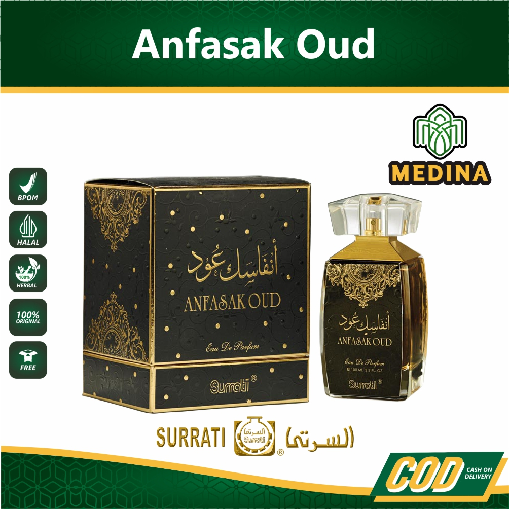 Surrati Spray 100 ML ANFASAK OUD parfume EDP Original by Surrati