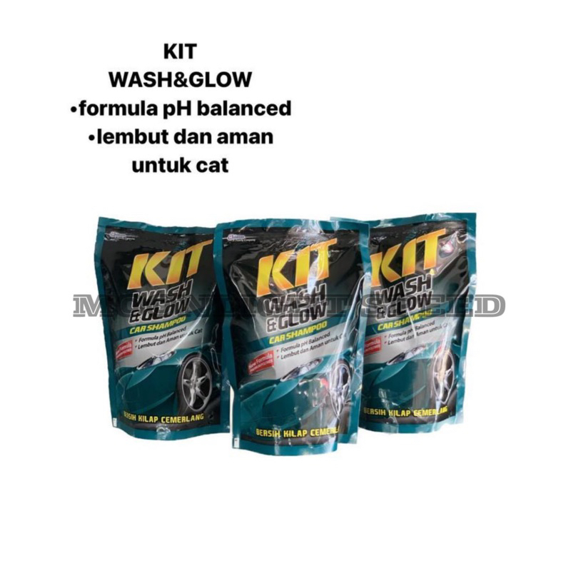 [CAR SHAMPO] KIT WASH AND GLOW POUCH 400ml