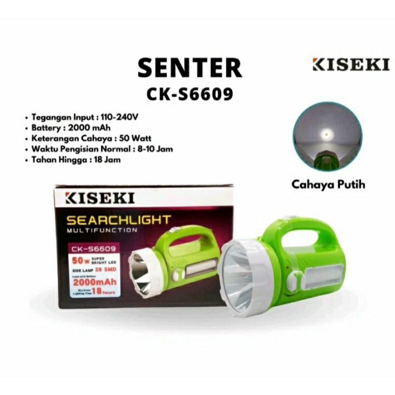 Senter Kiseki 50watt Senter Tangan Jumbo Super Bright