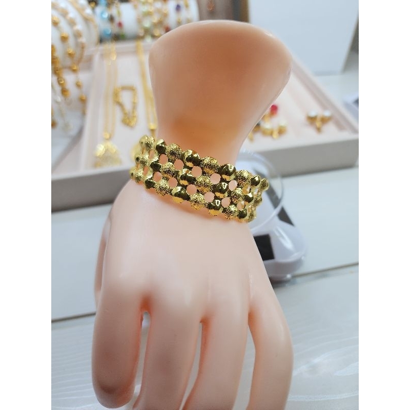gelang dubai berlapis emas 24k
