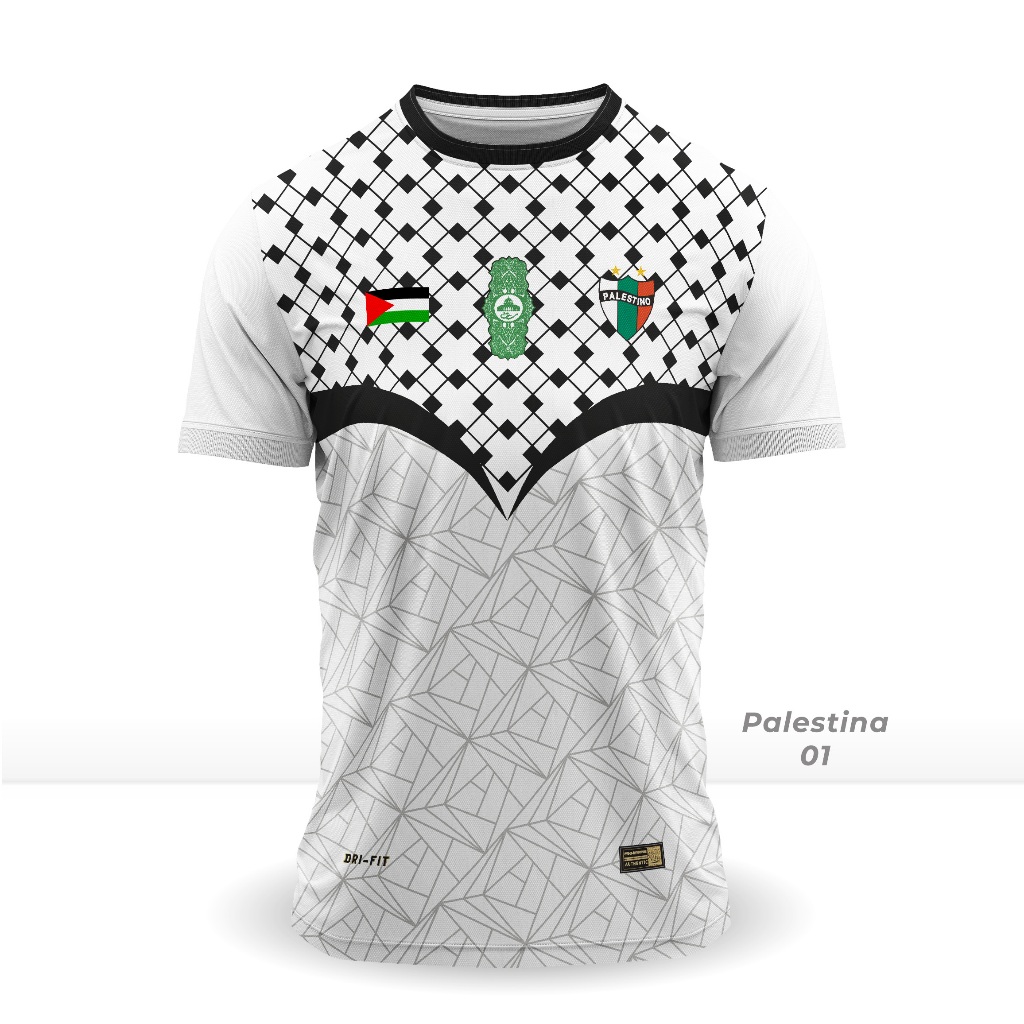 BAJU PALESTINA / KAOS JERSEY BOLA PALESTINA piknowpis