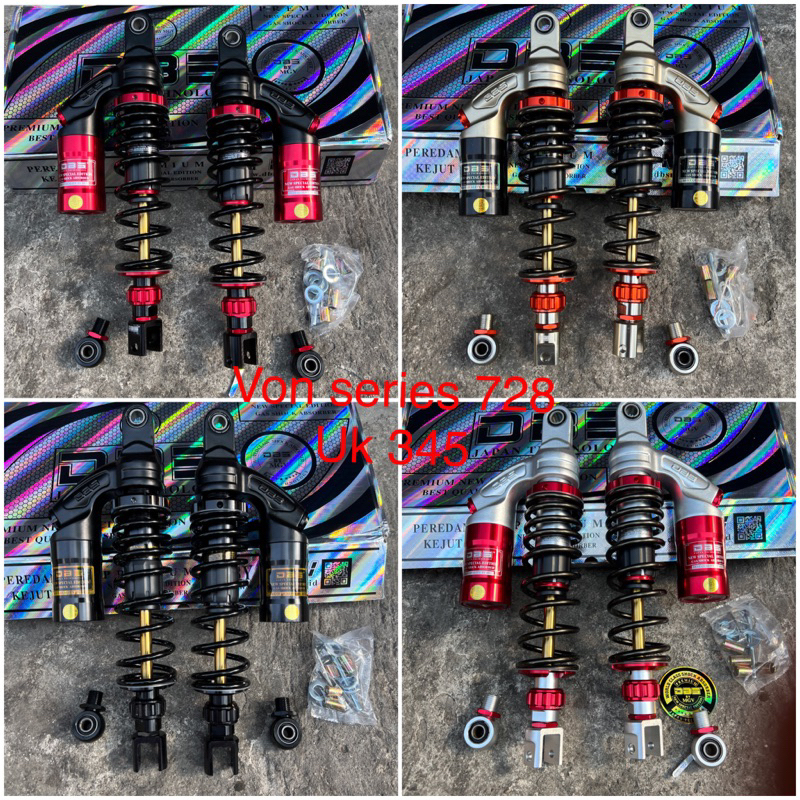 Shockbreaker shock dbs tabung atas nmax pcx xmax xmax Gplus 340mm perhitam