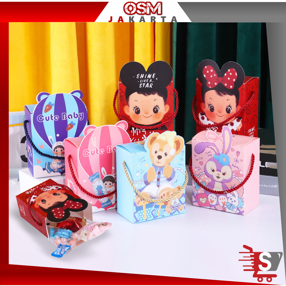 

OSM JKT 6036 Paper Bag Ulang Tahun Anak / Goodie Bag Ulang Tahun / Tas Bingkisan Birthday / Goodie Bag Karakter Kartun Lucu