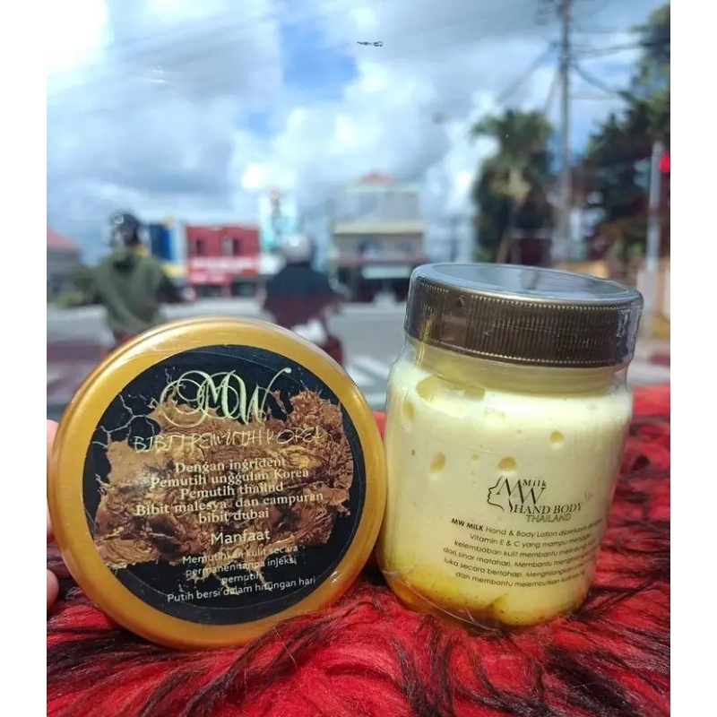 Paket Pemutih Badan Ampuh HB Thailand BPOM + Bibit Pemutih Korea - Pemutih Ampuuhh