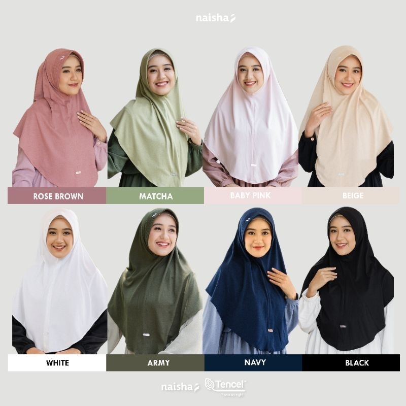 Khimar Instan Sahla Pad Non Pad Jilbab Syari Katun Naisha