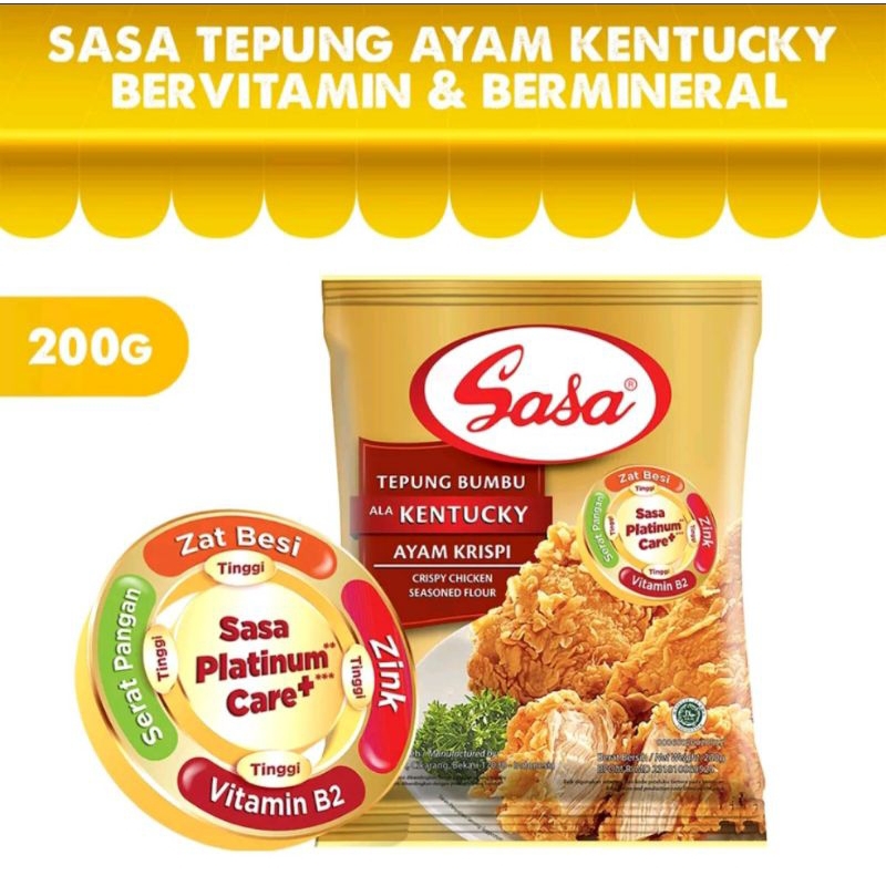 

Sasa tepung bumbu serbaguna ayam kentucky 200gr