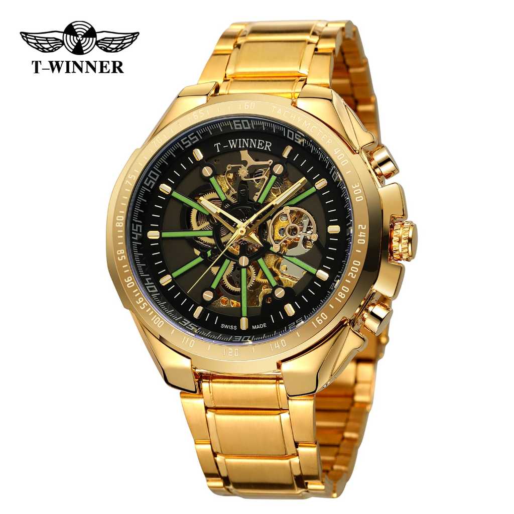 JAM TANGAN PRIA T-WINNER 8194 ORIGINAL/JAM TANGAN PRIA STAINLESS STEEL/