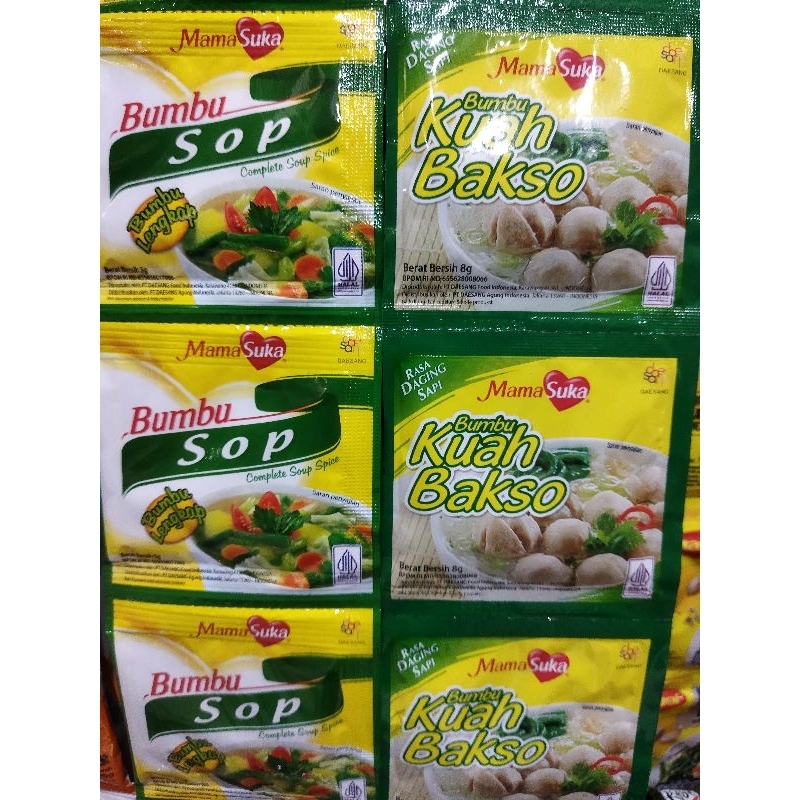 

(1 Paket isi 48 PCS) Mamasuka Bumbu Kuah Bakso / Sop renceng