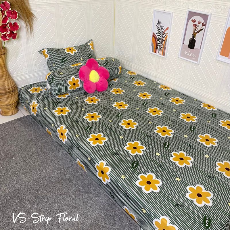 Sprei Homemade Strip Floral