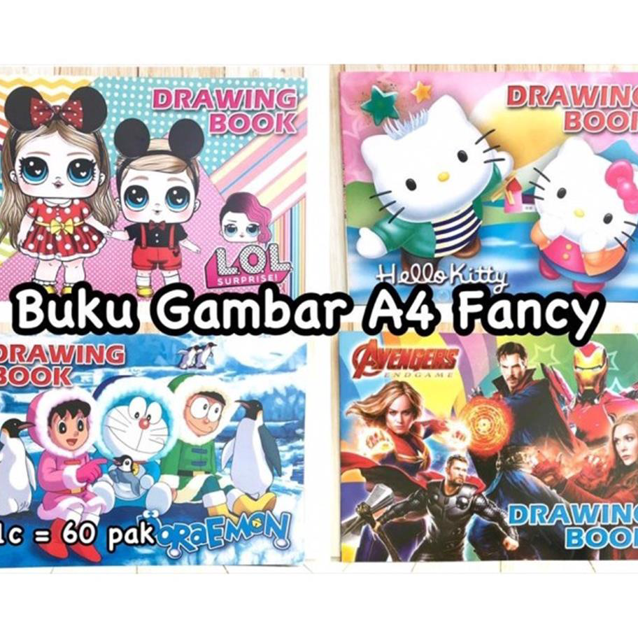 

➴❄❈ [PAM] (10 pcs) Buku gambar fancy A4 (1 pak isi 10 pcs) Baru