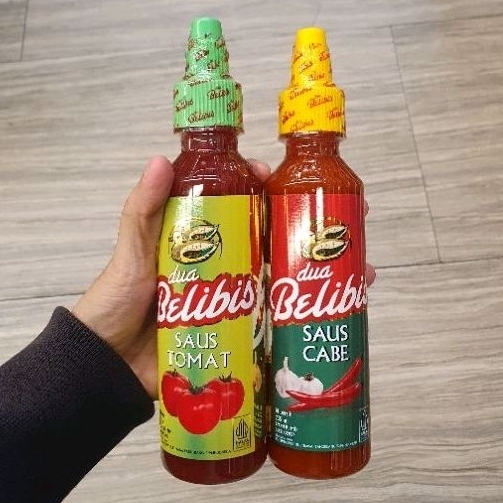 

Dua belibis saus CABE / TOMAT botol 235ml per varian
