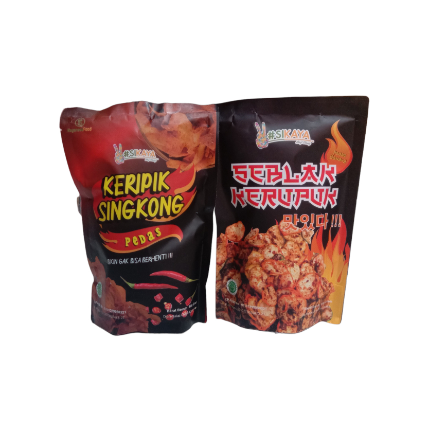 

Keripik Singkong Pedas 100gr + Seblak Kerupuk Bantet Bawang Pedas PAKET