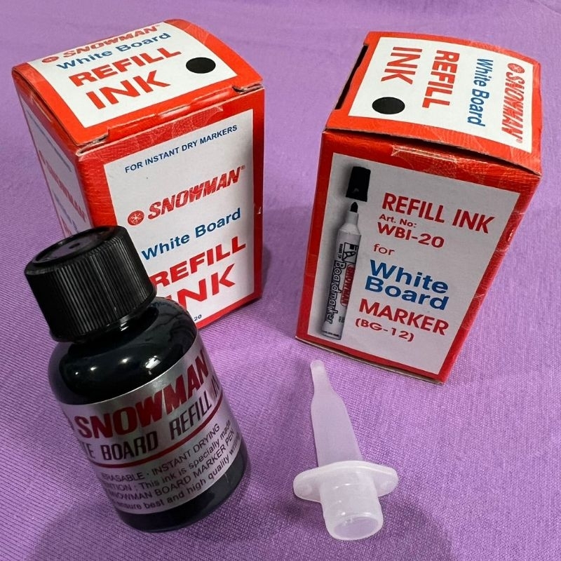 

ISi Ulang Tinta Spidol Board Marker Snowman hitam