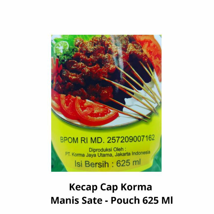 

Pasti Murah Kecap Cap Korma Manis Sate Pouch 625 ml