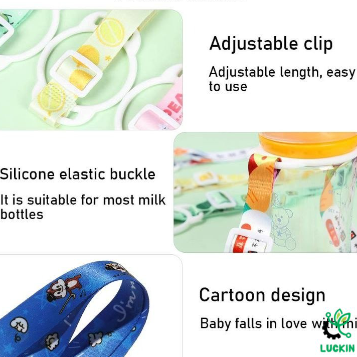 Jual Luckin Tali Botol Minum Tali botol panjang motif kartun Tali Strap Botol Minum Tupperware Motif