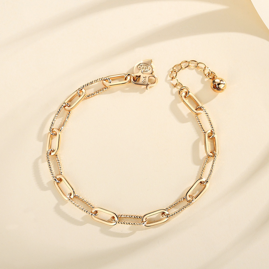 Terkini Lanmi Gelang Rantai Sederhana Warna Emas Wanita Fashion Aksesoris Murah Bangle Y750