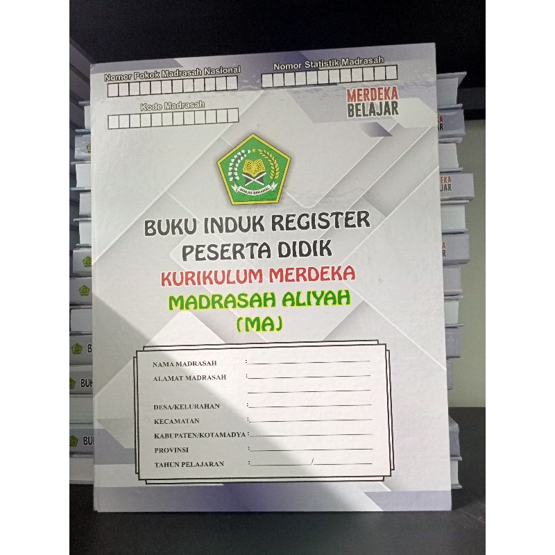 

BUKU INDUK SISWA MADRASAH ALIAH (MA) KURIKULUM MERDEKA IKM ISI 40 SISWA