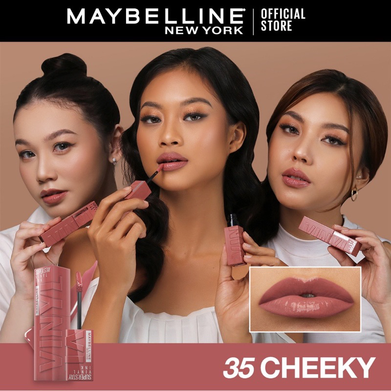 Maybelline Superstay Vinyl Ink Shiny Lipcream Make Up 4.2 ml - Ombre Gloss Lipstik