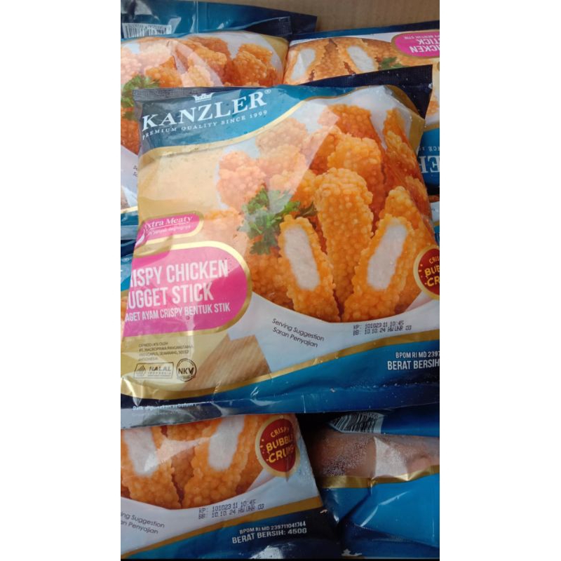 

Kanzler Crispy Chicken Nugget Stick 450gr - Naget Ayam Kanzler