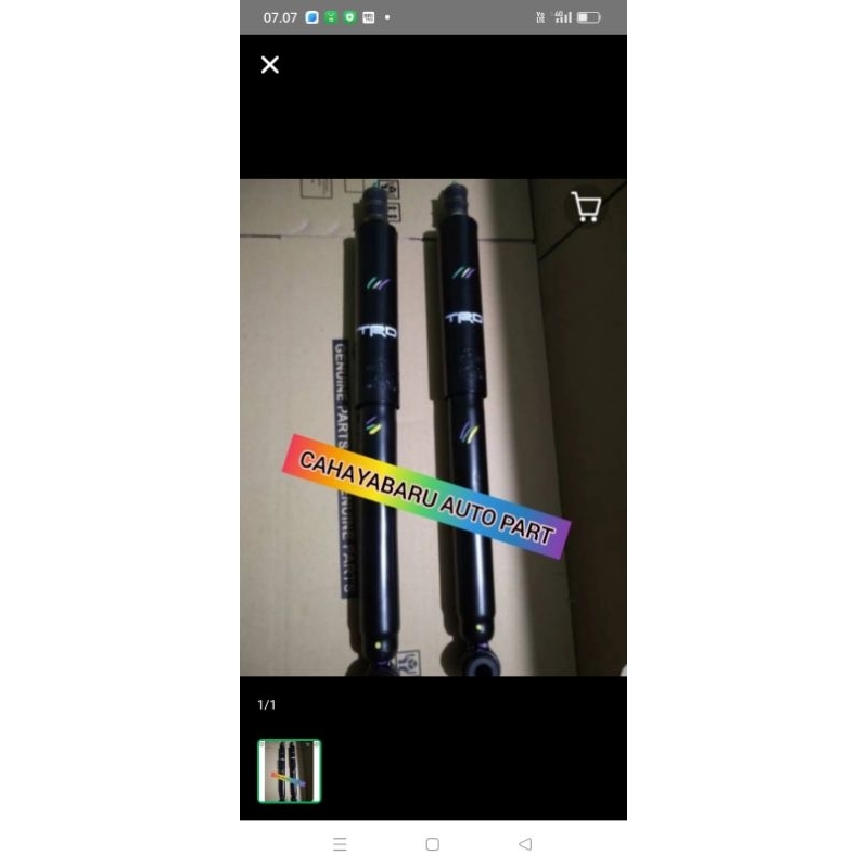 shock breaker Fortuner TRD belakang