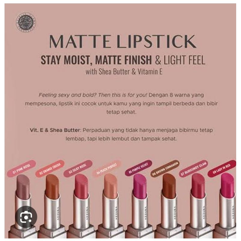 azzura matte lipstik